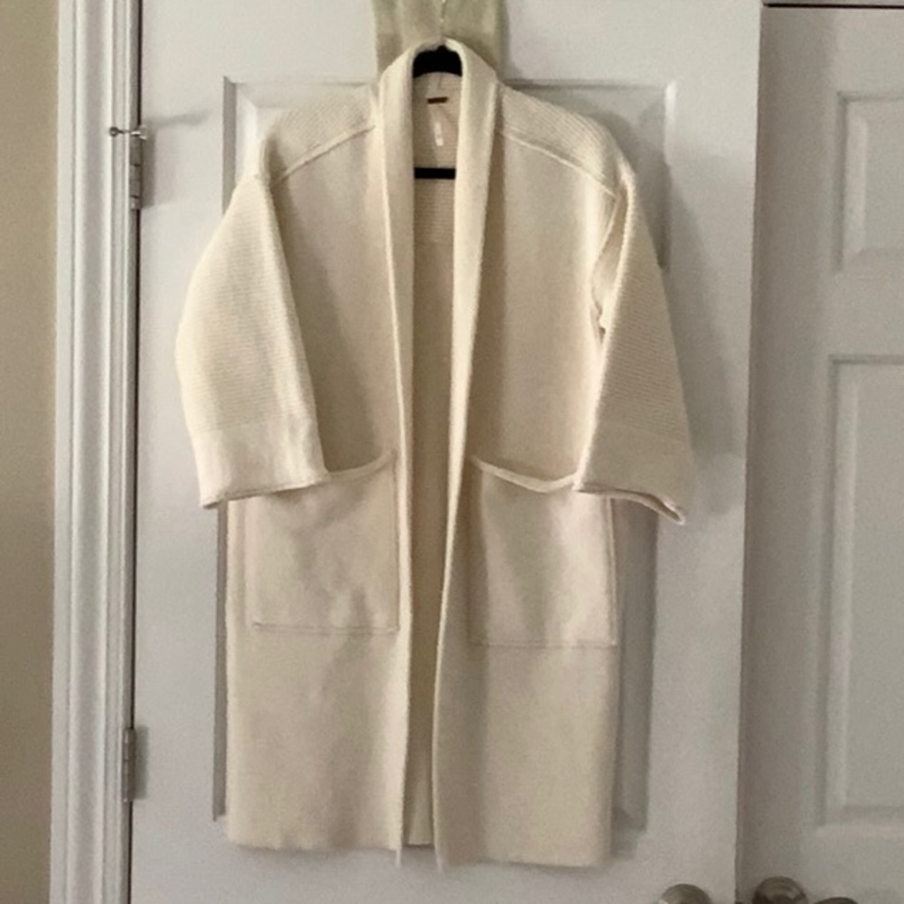 Free People cream cardigan